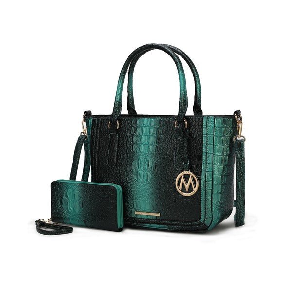 MKF Aphelia Croc - Embossed Handbag by Mia K. - Sleekdenim.com