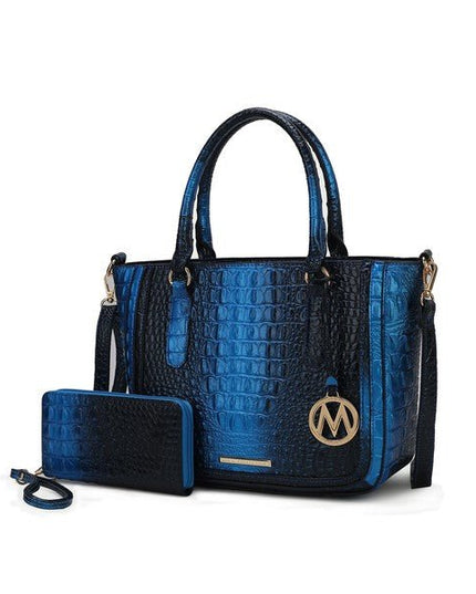 MKF Aphelia Croc - Embossed Handbag by Mia K. - Sleekdenim.com