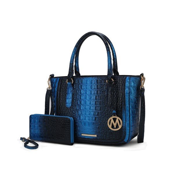 MKF Aphelia Croc - Embossed Handbag by Mia K. - Sleekdenim.com