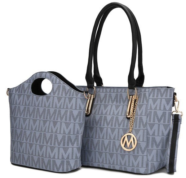 MKF Casey M Signature Tote & Crossbody Set - Sleekdenim.com