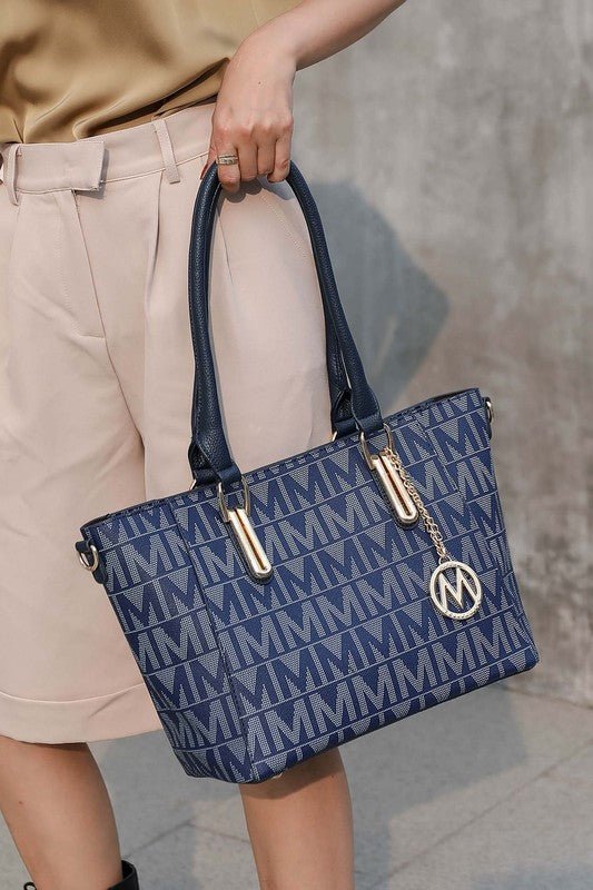 MKF Casey M Signature Tote & Crossbody Set - Sleekdenim.com