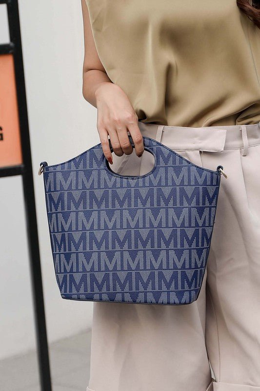 MKF Casey M Signature Tote & Crossbody Set - Sleekdenim.com