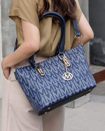 MKF Casey M Signature Tote & Crossbody Set - Sleekdenim.com