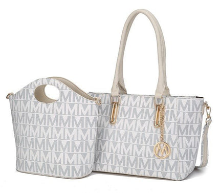 MKF Casey M Signature Tote & Crossbody Set - Sleekdenim.com