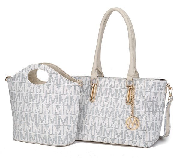 MKF Casey M Signature Tote & Crossbody Set - Sleekdenim.com