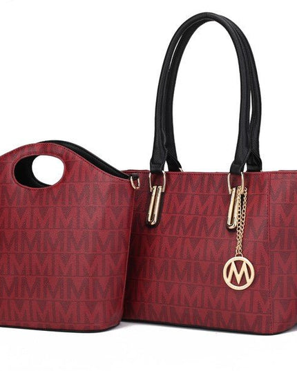 MKF Casey M Signature Tote & Crossbody Set - Sleekdenim.com