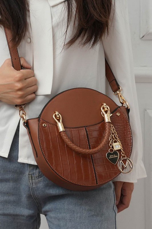 MKF Collection Nobella Women’s Crossbody Bag Croc - Embossed by Mia K - Sleekdenim.com