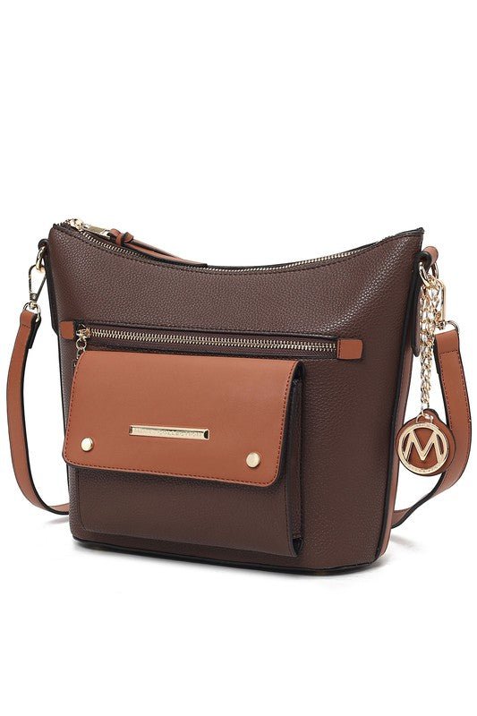 MKF Collection Serenity Color Block Crossbody Bag - Sleekdenim.com