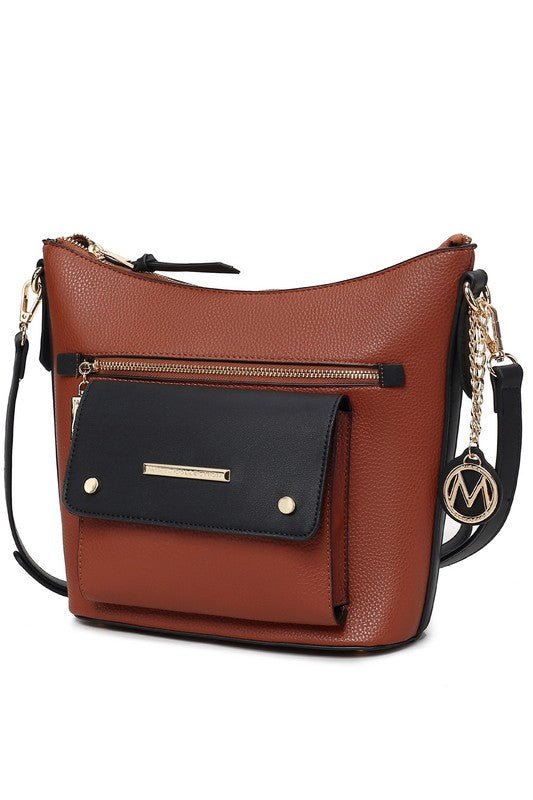 MKF Collection Serenity Color Block Crossbody Bag - Sleekdenim.com