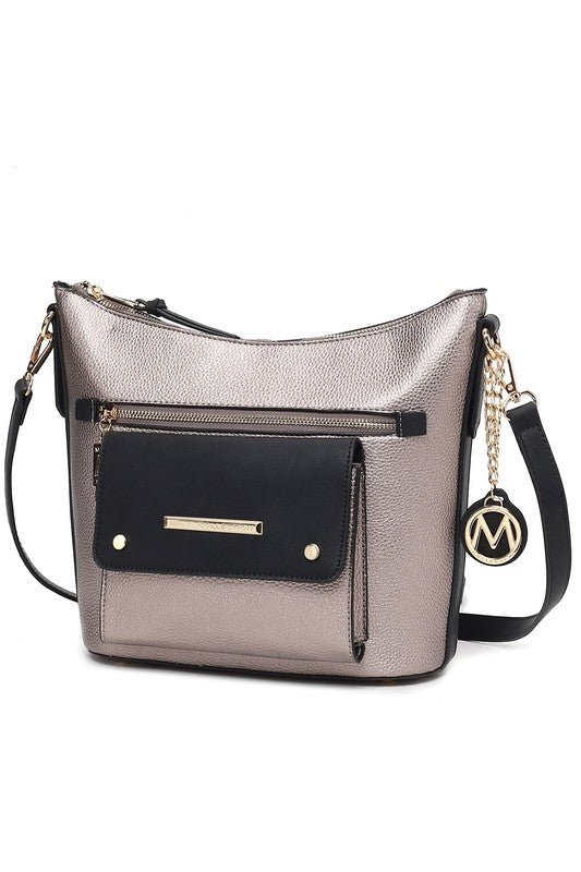 MKF Collection Serenity Color Block Crossbody Bag - Sleekdenim.com