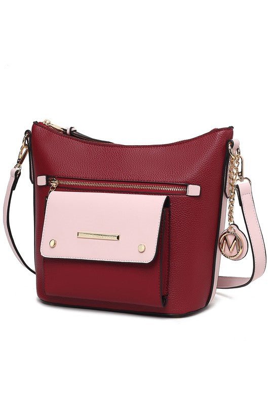 MKF Collection Serenity Color Block Crossbody Bag - Sleekdenim.com