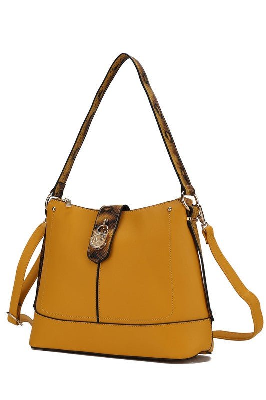 MKF Collection Snake Vegan Leather Shoulder Bag - Sleekdenim.com