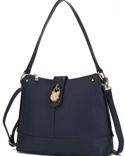 MKF Collection Snake Vegan Leather Shoulder Bag - Sleekdenim.com