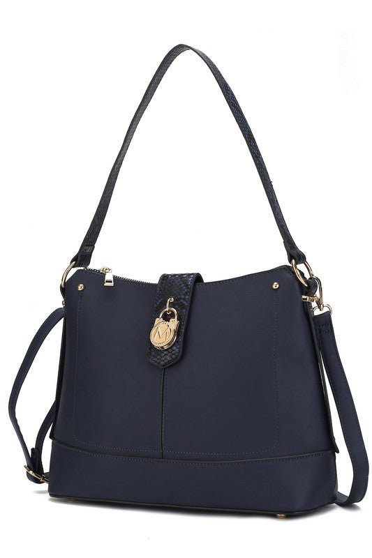 MKF Collection Snake Vegan Leather Shoulder Bag - Sleekdenim.com