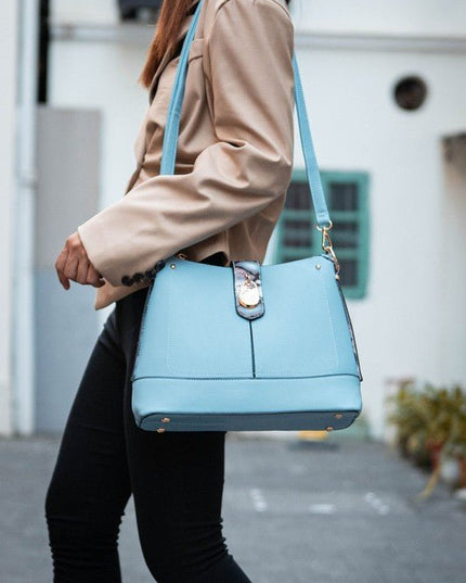 MKF Collection Snake Vegan Leather Shoulder Bag - Sleekdenim.com