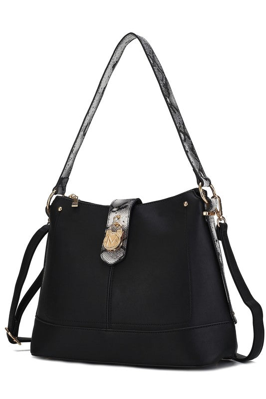 MKF Collection Snake Vegan Leather Shoulder Bag - Sleekdenim.com