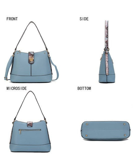 MKF Collection Snake Vegan Leather Shoulder Bag - Sleekdenim.com
