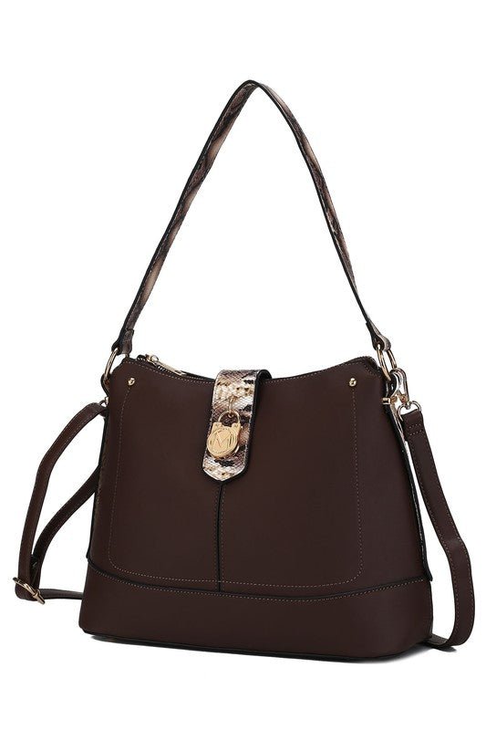 MKF Collection Snake Vegan Leather Shoulder Bag - Sleekdenim.com