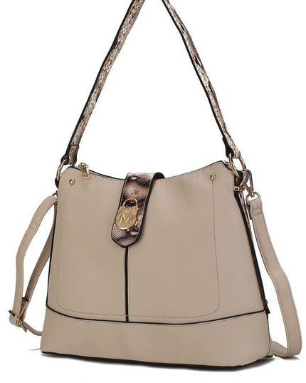 MKF Collection Snake Vegan Leather Shoulder Bag - Sleekdenim.com
