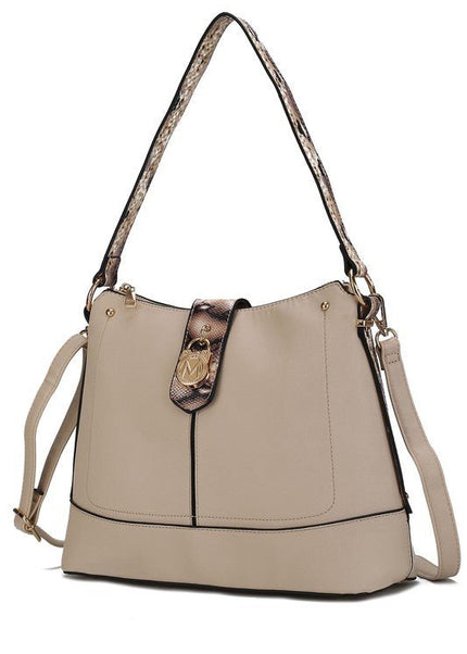 MKF Collection Snake Vegan Leather Shoulder Bag - Sleekdenim.com