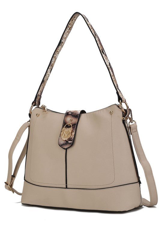 MKF Collection Snake Vegan Leather Shoulder Bag - Sleekdenim.com