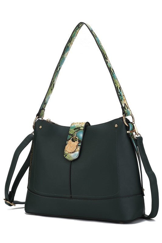 MKF Collection Snake Vegan Leather Shoulder Bag - Sleekdenim.com