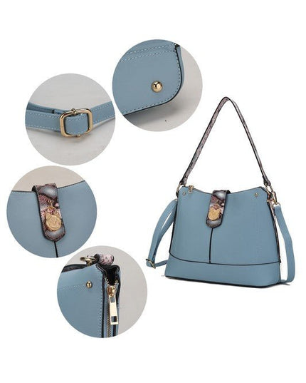 MKF Collection Snake Vegan Leather Shoulder Bag - Sleekdenim.com