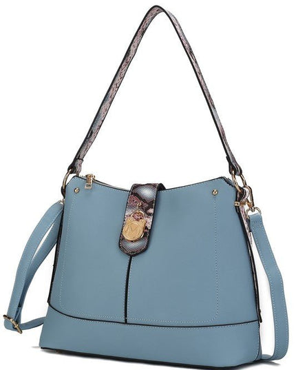 MKF Collection Snake Vegan Leather Shoulder Bag - Sleekdenim.com