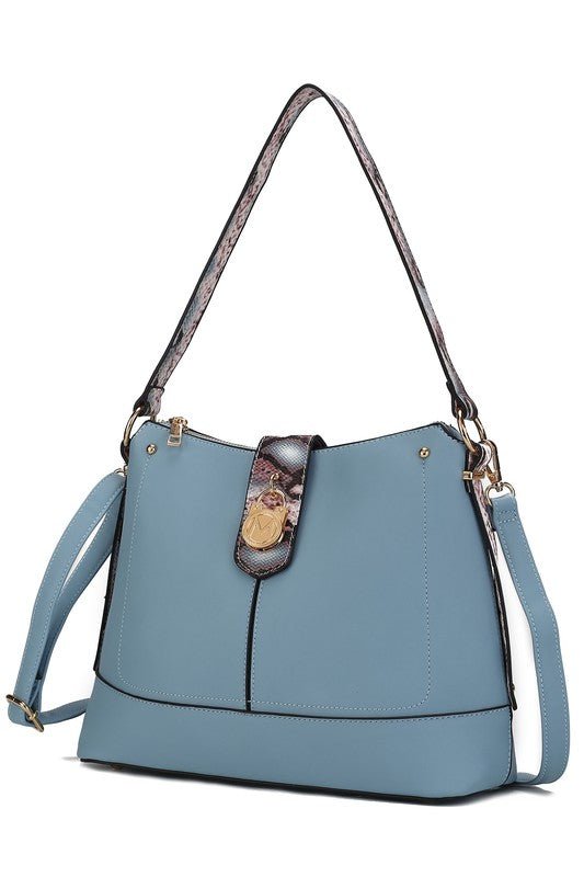 MKF Collection Snake Vegan Leather Shoulder Bag - Sleekdenim.com