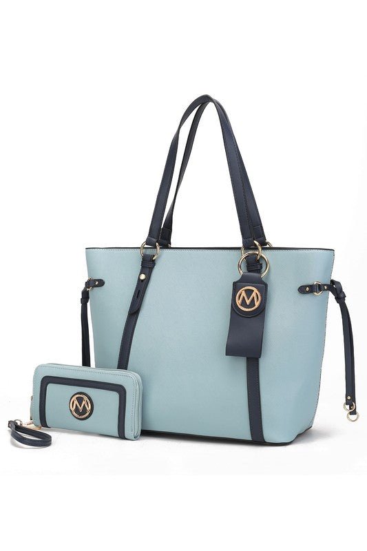 MKF Collection Tote with Wallet & Detachable Set - Sleekdenim.com