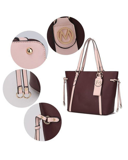 MKF Collection Tote with Wallet & Detachable Set - Sleekdenim.com