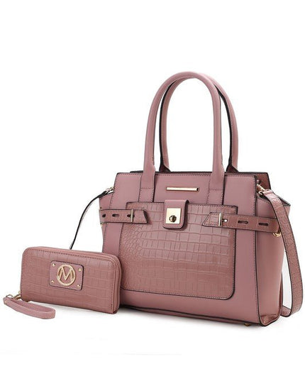 MKF Collection Vegan Leather women's Satchel Bag - Sleekdenim.com