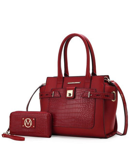 MKF Collection Vegan Leather women's Satchel Bag - Sleekdenim.com