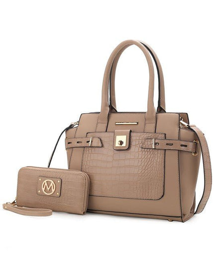 MKF Collection Vegan Leather women's Satchel Bag - Sleekdenim.com