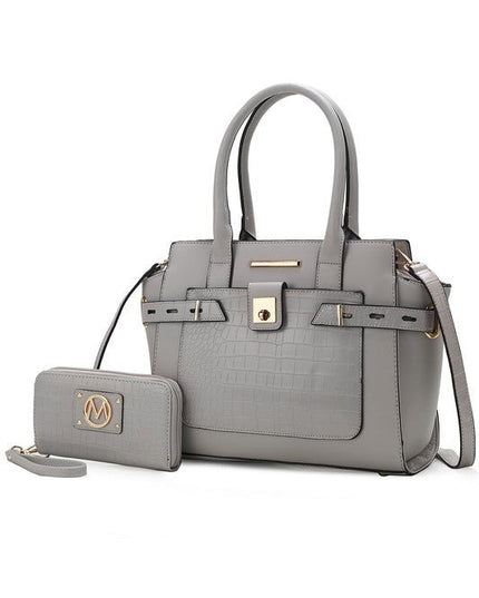 MKF Collection Vegan Leather women's Satchel Bag - Sleekdenim.com