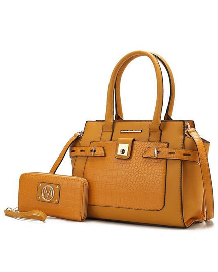 MKF Collection Vegan Leather women's Satchel Bag - Sleekdenim.com