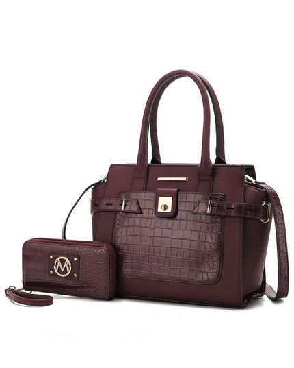 MKF Collection Vegan Leather women's Satchel Bag - Sleekdenim.com