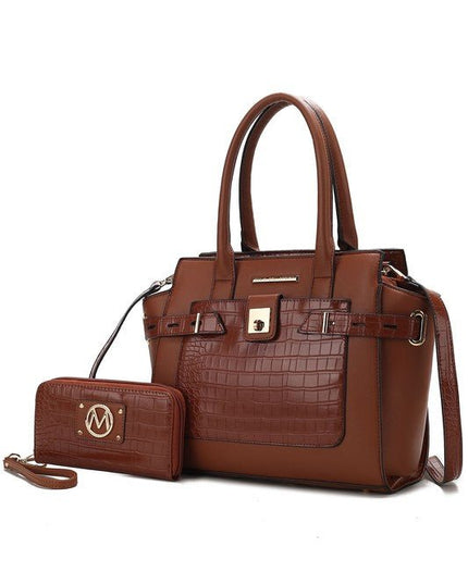 MKF Collection Vegan Leather women's Satchel Bag - Sleekdenim.com