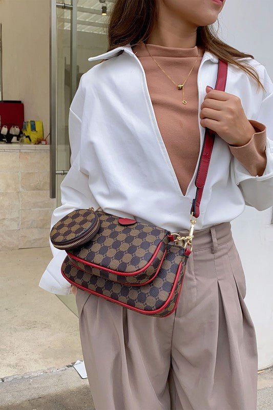 MKF Evanna Women's 3 pcs Crossbody Bag by Mia K - Sleekdenim.com