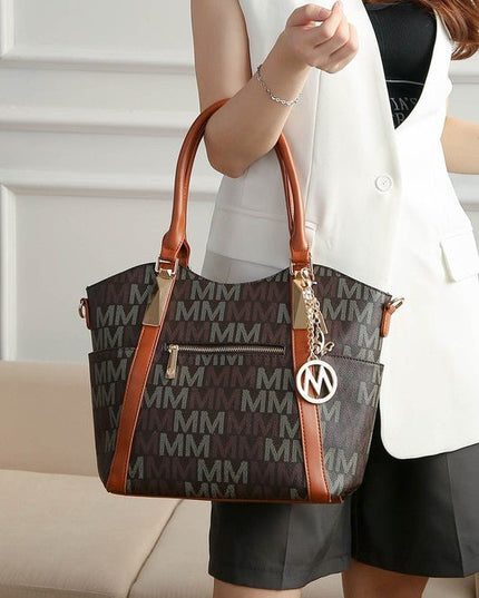 MKF Jeneece M Signature Tote Bag by Mia K - Sleekdenim.com