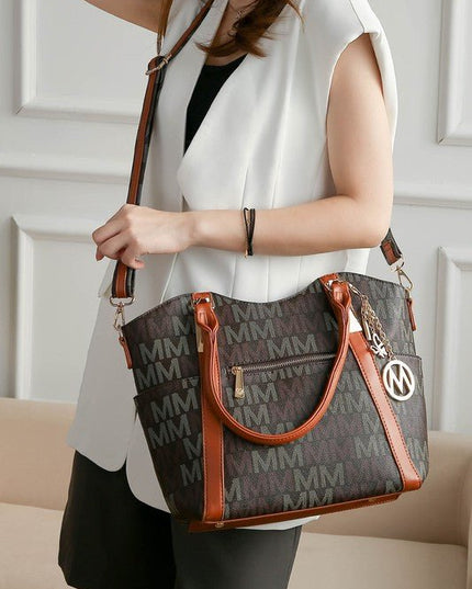 MKF Jeneece M Signature Tote Bag by Mia K - Sleekdenim.com