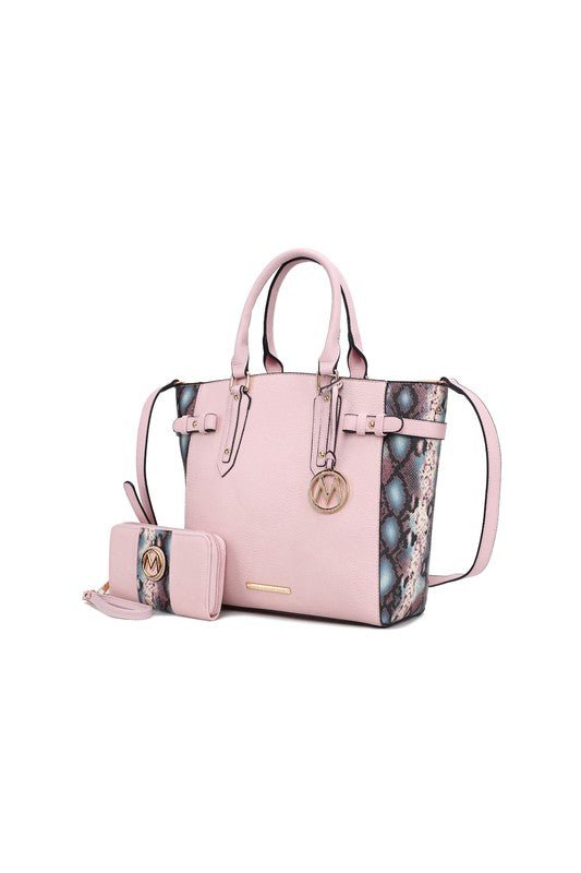 MKF Joelle Faux - Snake Tote bag wallet by Mia K - Sleekdenim.com