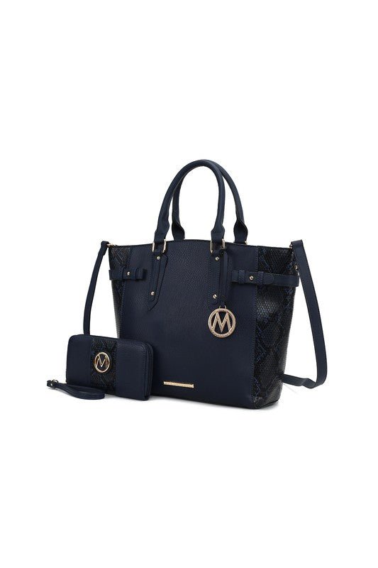 MKF Joelle Faux - Snake Tote bag wallet by Mia K - Sleekdenim.com