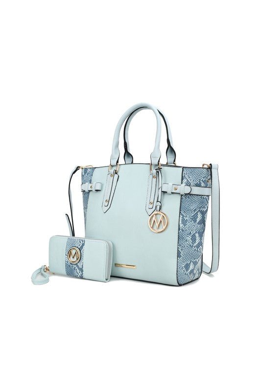 MKF Joelle Faux - Snake Tote bag wallet by Mia K - Sleekdenim.com