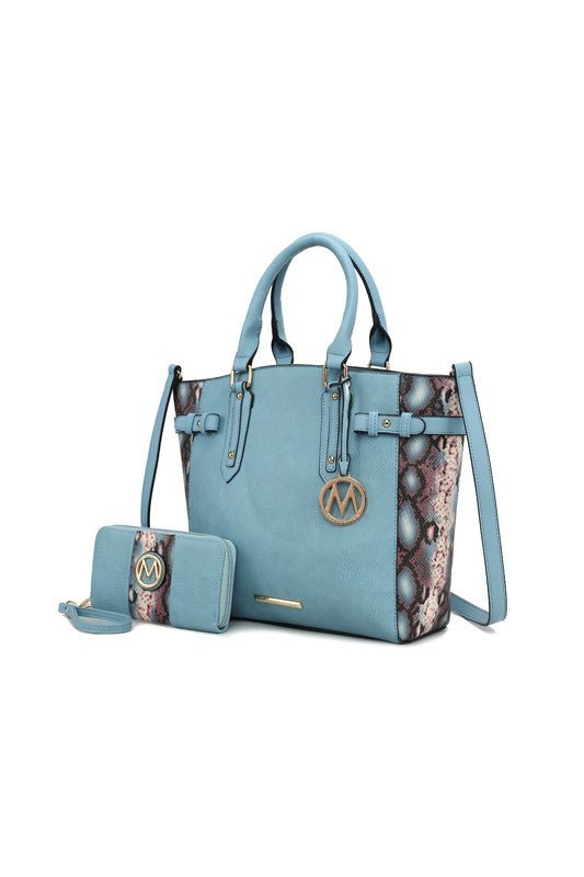 MKF Joelle Faux - Snake Tote bag wallet by Mia K - Sleekdenim.com