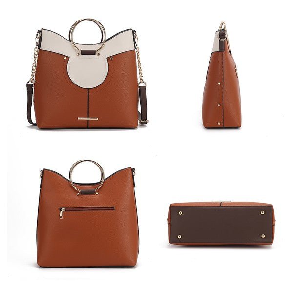 MKF Kylie Top Handle Satchel by Mia K - Sleekdenim.com