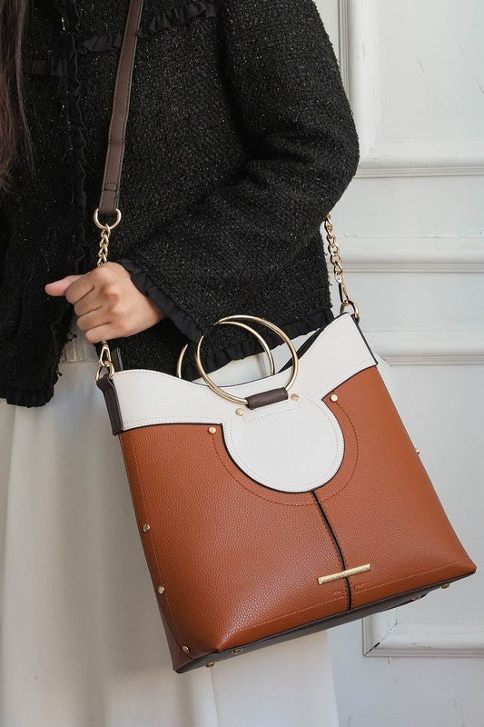 MKF Kylie Top Handle Satchel by Mia K - Sleekdenim.com