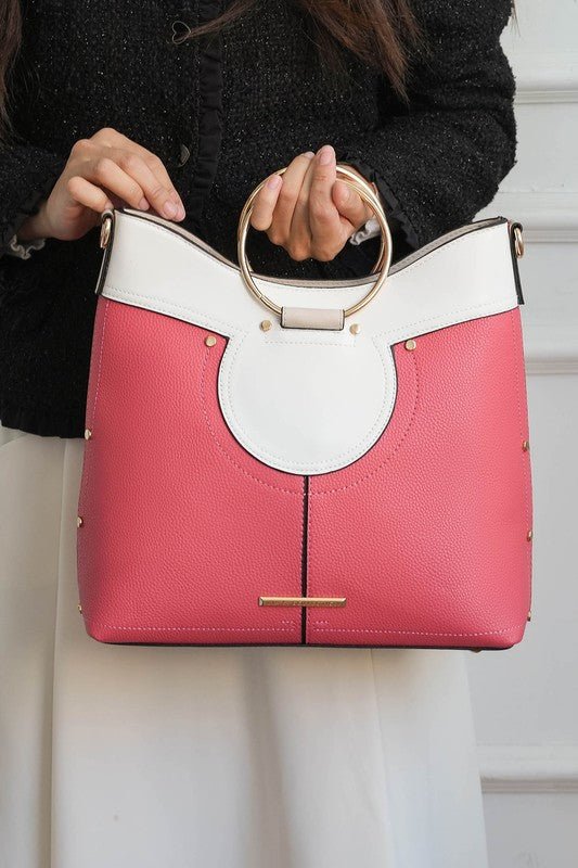 MKF Kylie Top Handle Satchel by Mia K - Sleekdenim.com