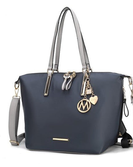 MKF Layla Solid Tote Backpack by Mia k - Sleekdenim.com