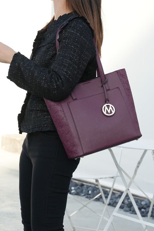 MKF Lea Vegan Leather Womens Tote Bag by Mia K - Sleekdenim.com